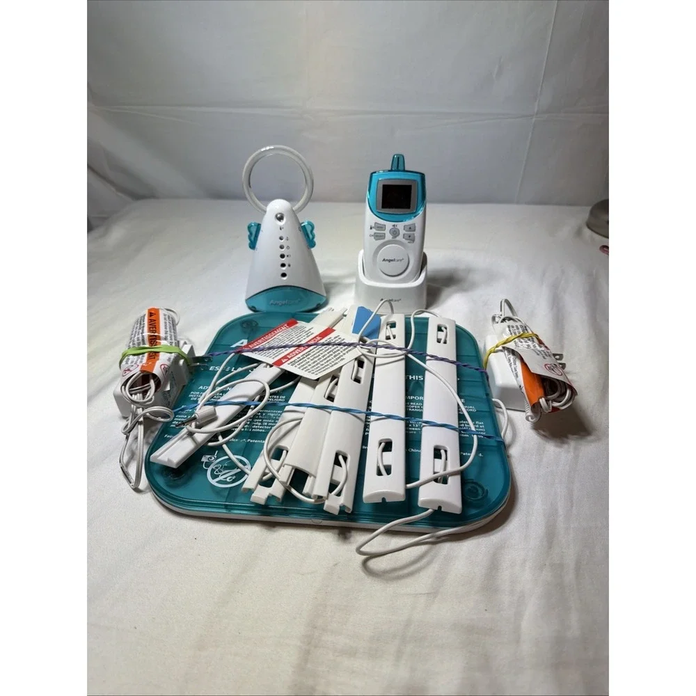Angelcare Movement and Sound Monitor Aqua/White w/ Movement Sensor AC401